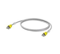 Weidmüller IE-C6FP8LD0150X40X40-Y - Cable de Red (15 m, Cat6a, S/FTP (S-STP), RJ-45, RJ-45, Gris)
