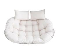 WEIDPHL Cojín Doble Papasan, Impermeable Y Grueso, para Asiento Colgante, De Repuesto para Columpio De Exterior.,Beige