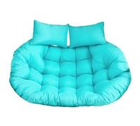 WEIDPHL Cojín Doble Papasan, Impermeable Y Grueso, para Asiento Colgante, De Repuesto para Columpio De Exterior.,Azul