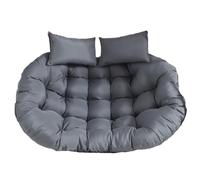 WEIDPHL Cojín Doble Papasan, Impermeable Y Grueso, para Asiento Colgante, De Repuesto para Columpio De Exterior.,Gris