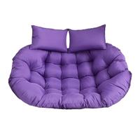 WEIDPHL Cojín Doble Papasan, Impermeable Y Grueso, para Asiento Colgante, De Repuesto para Columpio De Exterior.,Púrpura