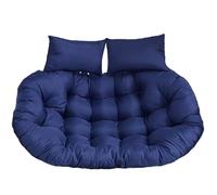 WEIDPHL Cojín Doble Papasan, Impermeable Y Grueso, para Asiento Colgante, De Repuesto para Columpio De Exterior.,Dark Blue