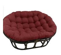WEIDPHL Cojín Doble para Silla Papasan, Cojín Colgante Tipo Hamaca con Forma De Huevo Y Lazos, Cojín Extragrande De Algodón para Patio Y Jardín Al Aire Libre.,Wine Red
