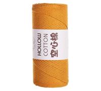 WEIDU Hilo Redondo de algodón Hueco, 2mm, Hilo de algodón Medio Grueso, cáñamo Hecho a Mano, 150g, Tejido a Mano, Sombrero de Ganchillo, Material para Bolsa de Playa