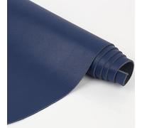 WEIDU Tela de Cuero de Vaca curtida Vegetal de Cuero Genuino de Calidad Lisa Azul Oscuro Accesorios de artesanía de Cuero DIY