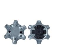 weiemgs 14 Piezas Repuestos Zapatos Golf Cleats con Llave - Compatible con Sistemas De Anclaje De adidas, Callaway, Footjoy, Nike, Oakley, Puma, Skechers(Grey)