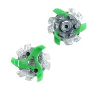 weiemgs 16 Spikes para Zapatos De Golf con Llave Compatible con adidas, Asics, Callaway, Cuater, Ecco, Footjoy, New Balance, Nike, Oakley, Puma, Squairz, Under Armor, Fast Twist 3.0(Green Gray)