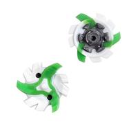 weiemgs 16 Spikes para Zapatos De Golf con Llave Compatible con adidas, Asics, Callaway, Cuater, Ecco, Footjoy, New Balance, Nike, Oakley, Puma, Squairz, Under Armor, Fast Twist 3.0(Green White)