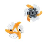 weiemgs 16 Spikes para Zapatos De Golf con Llave Compatible con adidas, Asics, Callaway, Cuater, Ecco, Footjoy, New Balance, Nike, Oakley, Puma, Squairz, Under Armor, Fast Twist 3.0(Yellow White)