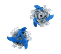 weiemgs 16 Spikes para Zapatos De Golf con Llave Compatible con adidas, Asics, Callaway, Cuater, Ecco, Footjoy, New Balance, Nike, Oakley, Puma, Squairz, Under Armor, Fast Twist 3.0(Blur White)