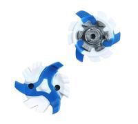 weiemgs 16 Spikes para Zapatos De Golf con Llave Compatible con adidas, Asics, Callaway, Cuater, Ecco, Footjoy, New Balance, Nike, Oakley, Puma, Squairz, Under Armor, Fast Twist 3.0(Blue Gray)
