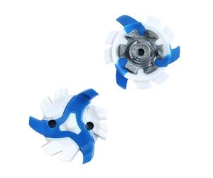 weiemgs 16 Spikes para Zapatos De Golf con Llave Compatible con adidas, Asics, Callaway, Cuater, Ecco, Footjoy, New Balance, Nike, Oakley, Puma, Squairz, Under Armor, Fast Twist 3.0(Blue Gray)
