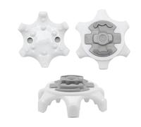 weiemgs 20 Piezas Clavos para Zapatos Golf con Llave - Compatible con Adidas, Skechers, Callaway, Puma, Under Armour, Oakley, Footjoy, Pins Sistemas(Blanco)