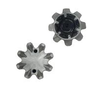 weiemgs 20 Piezas Clavos para Zapatos Golf con Llave - Compatible con Footjoy, Nike, Callaway, Puma, Asics, SQAIRZ, Payntr, Under Armour, Adidas, Fast Twist 3.0, TourLok Sistemas(Grey)