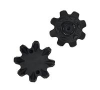 weiemgs 20 Piezas Clavos para Zapatos Golf con Llave - Compatible con Footjoy, Nike, Callaway, Puma, Asics, SQAIRZ, Payntr, Under Armour, Adidas, Fast Twist 3.0, TourLok Sistemas(Negro)