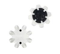 weiemgs 20 Piezas Clavos para Zapatos Golf con Llave - Compatible con Footjoy, Nike, Callaway, Puma, Asics, SQAIRZ, Payntr, Under Armour, Adidas, Fast Twist 3.0, TourLok Sistemas(Blanco)