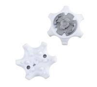 weiemgs 20 Piezas Clavos para Zapatos Golf Spikes con Llave - Compatible con Adidas, Skechers, Callaway, Puma, Oakley, Footjoy, Pins Sistemas(Blanco)