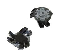 weiemgs 20 Piezas Clavos para Zapatos Golf Spikes con Llave - Compatible con Footjoy, Nike, Callaway, Puma, Asics, SQAIRZ, Payntr, Under Armour, Adidas, Fast Twist 3.0(Negro)