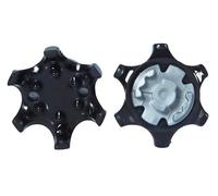 weiemgs 20 Piezas Clavos para Zapatos Golf Spikes con Llave - Compatible con Sistemas De Anclaje De adidas, Callaway, Footjoy, Nike, Oakley, Puma, Skechers(Negro)