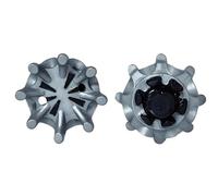 weiemgs 20 Piezas Spikes Clavos para Zapatos Golf Spike con Llave - Compatible con Footjoy, Nike, Callaway, Puma, Asics, Ecco, SQAIRZ, Oakley, adidas, Fast Twist, Tri-Lok Y Slim-LOK(Grey)