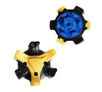 weiemgs 20 Piezas Spikes Golf con Llave - Compatible con Footjoy, Nike, Under Armour, Sqairz, Callaway, New Balance, TravisMathew/Cuater, Asics, Puma, Fast Twist 3.0(Amarillo)