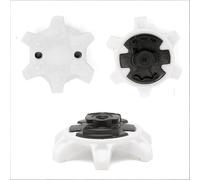 weiemgs 20 Piezas Tacos Zapatos Golf Spikes con Llave - Compatible con Adidas, Skechers, Callaway, Puma, Under Armour, Oakley, Footjoy, Pins Systems para Zapatos De Golf(Blanco)