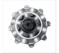 weiemgs 20 Piezas Tacos Zapatos Golf Spikes con Llave - Compatible con Footjoy, Nike, Callaway, Puma, New Balance, Asics, Cuater, SQAIRZ, Murphy, Payntr, U A, Adidas, Fast Twist 3.0 Sistemas(Grey)