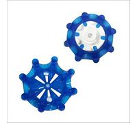 weiemgs 20 Piezas Tacos Zapatos Golf Spikes con Llave - Compatible con Footjoy, Nike, Callaway, Puma, New Balance, Asics, Cuater, SQAIRZ, Murphy, Payntr, U A, Adidas, Fast Twist 3.0 Sistemas(Azul)