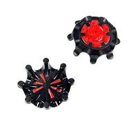weiemgs 20 Unidades Spikes De Golf con Llave - Compatible con Footjoy, Callaway, New Balance, Nike, Adidas, U A, Ecco, Travis, Cuater, SQAIRZ, Asics, Murphy, Paytr, Fast Twist 3.0 Interfaz(Black Red)
