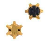 weiemgs 20 Unidades Tacos Zapatos Golf con Llave - Compatible con adidas, Callaway, Footjoy, Nike, Oakley, Puma, Skechers Y Pins Sistemas Spikes Golf(Amarillo)