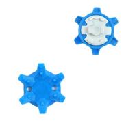 weiemgs 20 Unidades Tacos Zapatos Golf con Llave - Compatible con adidas, Callaway, Footjoy, Nike, Oakley, Puma, Skechers Y Pins Sistemas Spikes Golf(Azul)