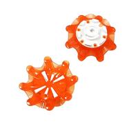 weiemgs 20 Unidades Tacos Zapatos Golf con Llave - Compatible con Footjoy, Callaway, New Balance, Nike, adidas, U A, Ecco, Travis, Cuater, SQAIRZ, Asics, Murphy, Paytr, Fast Twist 3.0(Naranja)