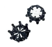 weiemgs 20 Unidades Tacos Zapatos Golf con Llave - Compatible con Footjoy, Callaway, New Balance, Nike, adidas, U A, Ecco, Travis, Cuater, SQAIRZ, Asics, Murphy, Paytr, Fast Twist 3.0(Negro)