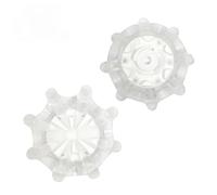 weiemgs 20 Unidades Tacos Zapatos Golf con Llave - Compatible con Footjoy, Callaway, New Balance, Nike, adidas, U A, Ecco, Travis, Cuater, SQAIRZ, Asics, Murphy, Paytr, Fast Twist 3.0(Blanco)