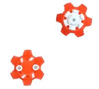 weiemgs Tacos para Zapatos De Golf Compatible con adidas, Footjoy, Nike, Asics, Callaway, Cuater, Ecco, Johnston & Murphy, New Balance, Oakley, Puma, SQAIRZ, Under Armour, Ft 3.0(Naranja,18+1 Wrench)