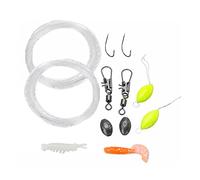 WEIESCIE Kit de Pesca de Supervivencia versión básica Compacto Kit de Pesca para campistas Excursionistas Senderismo Camping mochileros Supervivencia al Aire Libre