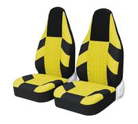 WEIFANAA Fundas Asiento Coche para ISTANA Van High Bucket Fundas De Asiento De Coche Universales para La Mayoría De Los Protectores De Asientos Deportivos De Coche(Yellow 2PCS)
