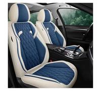 WEIFANAA Fundas Asiento Coche para Toyota para RAV4 para Avensis T25 T27 para Yaris para Auris para Aqua para Prius 20 30 para Camry 40 50 Cubierta De Asiento De Coche(Beige Blue Front)