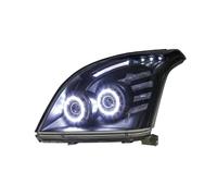 WEIFANAA Lámpara Coche Montaje Para Toyota Para Prado LC200 Para faros delanteros 2004-2009 LED Angel Eyes DRL Bi Xenon Lens HID Lage Beam(4300K)