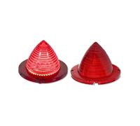 WEIFANAA Luces traseras Para Chevrolet Para Bel Para Air Para Biscayne Para Nomad El Para Para Camino 1960 1961 Luces Traseras LED Para Coche Luces Freno lámpara trasera(Red Lens Red)