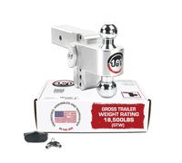 Weigh Safe Adjustable Trailer Hitch Ball Mount - 4"""" Adjustable Drop H