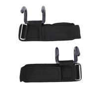 Weight Lifting Hook 2 Pack 330lbs Load Bearing Heavy Duty Fitness Wrist Strap Hand Grip Support for Deadlift Pull Up Training with Rubber Dipped Metal Hook Steel Nylon
