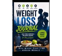 Weight Loss Journal: Daily Food, Exercise, Water Intake & Habit Tracker for Women and Men