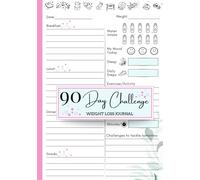 Weight Loss Journal: Food and Fitness Tracker for Women - A 90 Day Diet Challenge Diary to Track Your Meals, Habits, and Exercise