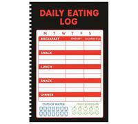 Weight Loss Tracker Journal for Women and Men: Daily Food Log Book, Calorie Counter, Water Intake Log, Fruit & Vegetable Intake Log, Macro Tracker ... Journal - 90-Day Fitness Planner (6x9 Inches)