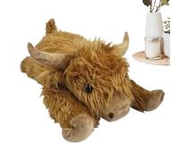 Weighted Animal - 60cm Animal Toys, Plush Comforting Highland Cow Dolls, Soft Huggable Capybara Pillow | For Kids Teens Adults Collectors Bedroom Study Children's Room Sofa Bed Nursery Playtime