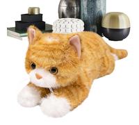 Weighted Cat Plush - 18 pulgadas con forma de animal de 45 cm, bonito plush animal, juguete de almohada de gato, Plushs Comforting Toy, Cats Sleep Companion Pillow Use For Kids Adults Home Bed Sofa