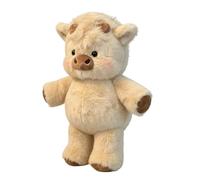 Weighted Cow Plush Toy - Soft Stuffed Animal Doll for Bedroom Decoration | PP Cotton Filled Fabric with Plush Texture, Soft Polyester Fabric, Cute Cushion Companion for Sofa Car