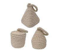 Weighted Door Stop - Natural Wicker Door Stopper With Handle