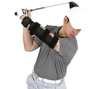 Weighted Elbow Brace(Attelle de codo con peso) : entrenador de swing de golf para giro de hombros y brazo recto que aumenta la fuerza del momento de inercia (rígido, patentado en Estados Unidos)